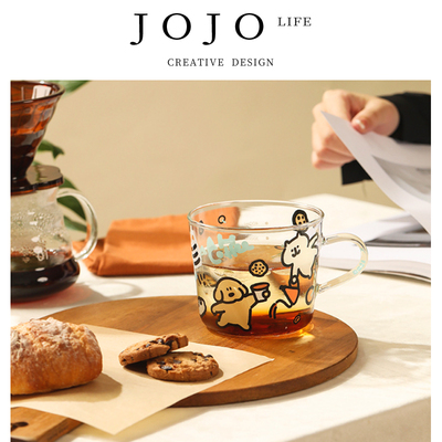 JOJO'SL.PD早餐杯耐高温带把手