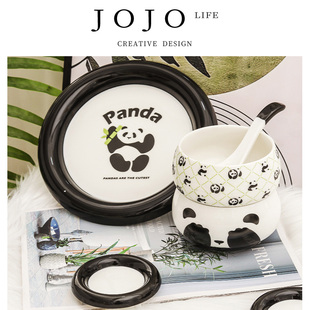 莉娜 JOJO PD.Lena.熊猫崽创意陶瓷碗餐具礼品ins马克杯