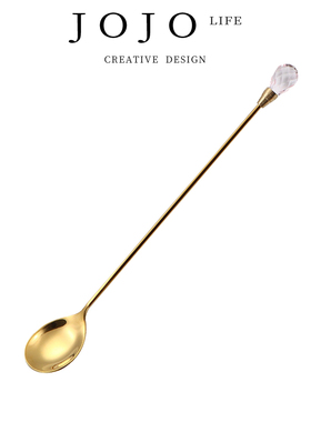 JOJO'S L. PD.Gifting.不锈钢勺子水晶钻石咖啡勺长柄勺 | 赠予