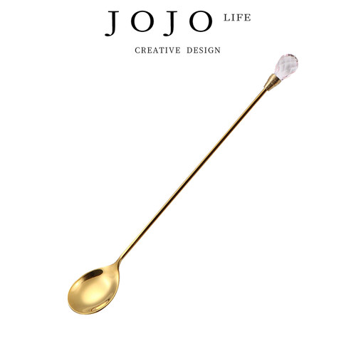 JOJO'SLIFEPD水晶咖啡勺长柄勺