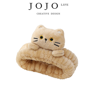 PD.Beads.INS风猫咪发带洗脸头带女生卸妆发套 珠璧 JOJO