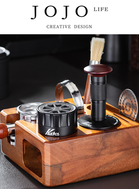 JOJO'S L. PD.corrupt.配套器具胡桃木压粉套装布粉器收纳 | 奸油