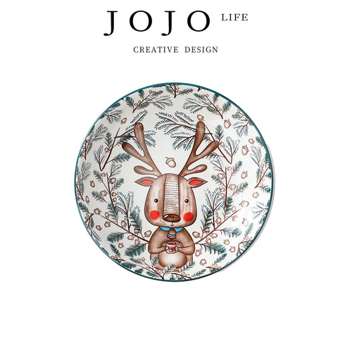 JOJO'SLIFEPD釉下彩盘子菜盘