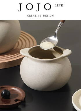 JOJO'S L. PD.sick.耐高温猪油罐大容量家用厨房简罐子带勺 |腻装