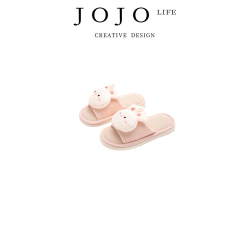 JOJO'SL.PD棉麻拖鞋室内凉拖鞋