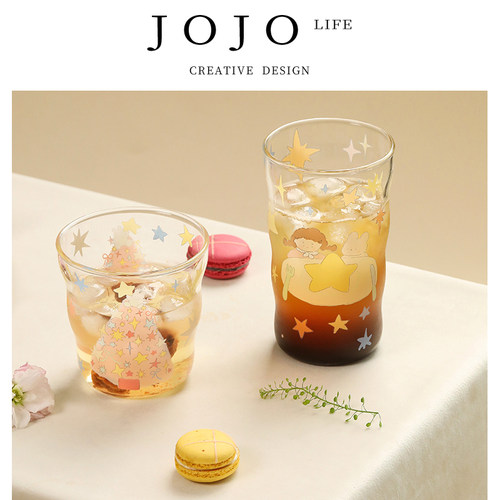 JOJO'SLIFEPD玻璃杯喝水杯可爱