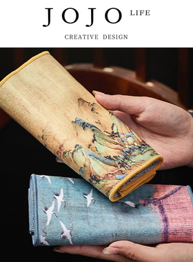 JOJO'S L. PD.despite 中式加厚高档吸水茶巾禅意茶几布 | 颜奈