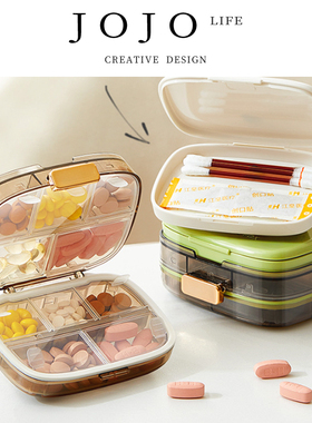 JOJO'S L. PD.winter.药盒便携分装药物收纳盒密封大容量 | 嘭哩