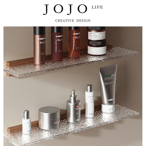 JOJO'SLIFEPD胡桃木浴室置物架