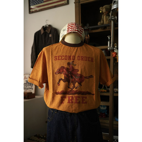 Secondorder短袖美式印第安T恤