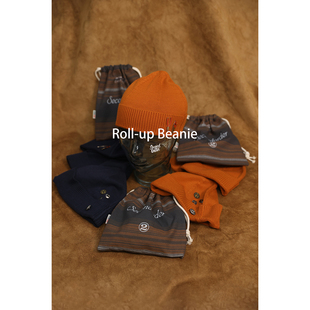 Secondorder SS26 Roll-up Beanie 长绒棉美式海军复古针织冷帽