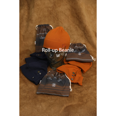 Secondorder海军复古针织冷帽