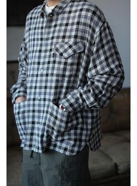 Secondorder SS24 Vichy Plaid ST 法式轻盈廓形起泡格纹长袖衬衫