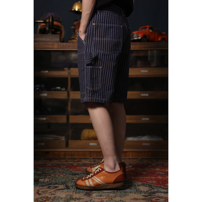 美式复古帆布工装伐木短裤