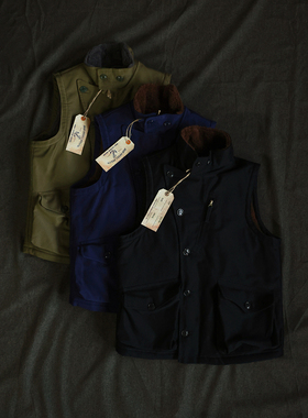 BOB DONG Winter Aviator 里95%羊毛 军事飞行夹毛防寒阿凡达马甲