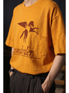 Secondorder SS24 Pocket T-shirt 复古竹节棉交叉领口袋短袖 T恤