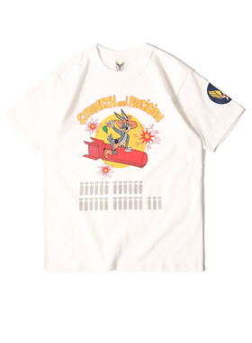 STRENGHT AND PRECISION 阿美咔叽 导弹 复古 加厚短袖T恤 TEE