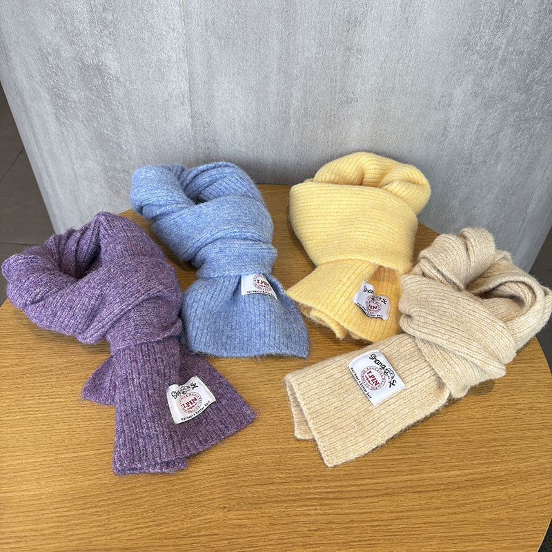 糖果色百搭儿童户外抗寒护脖围巾