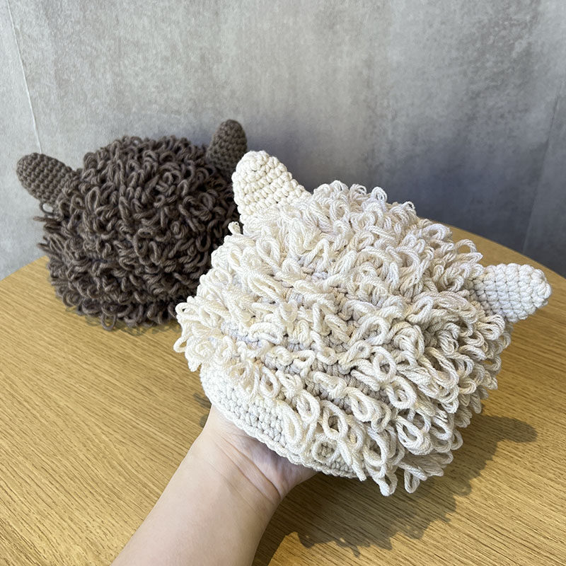 婴儿帽子秋冬季宝宝假发帽搞怪卷发洋气毛线帽男女童爆炸头针织帽,童装/婴儿装/亲子装,帽子,淘宝优惠券,粉丝福利购,淘宝优惠卷