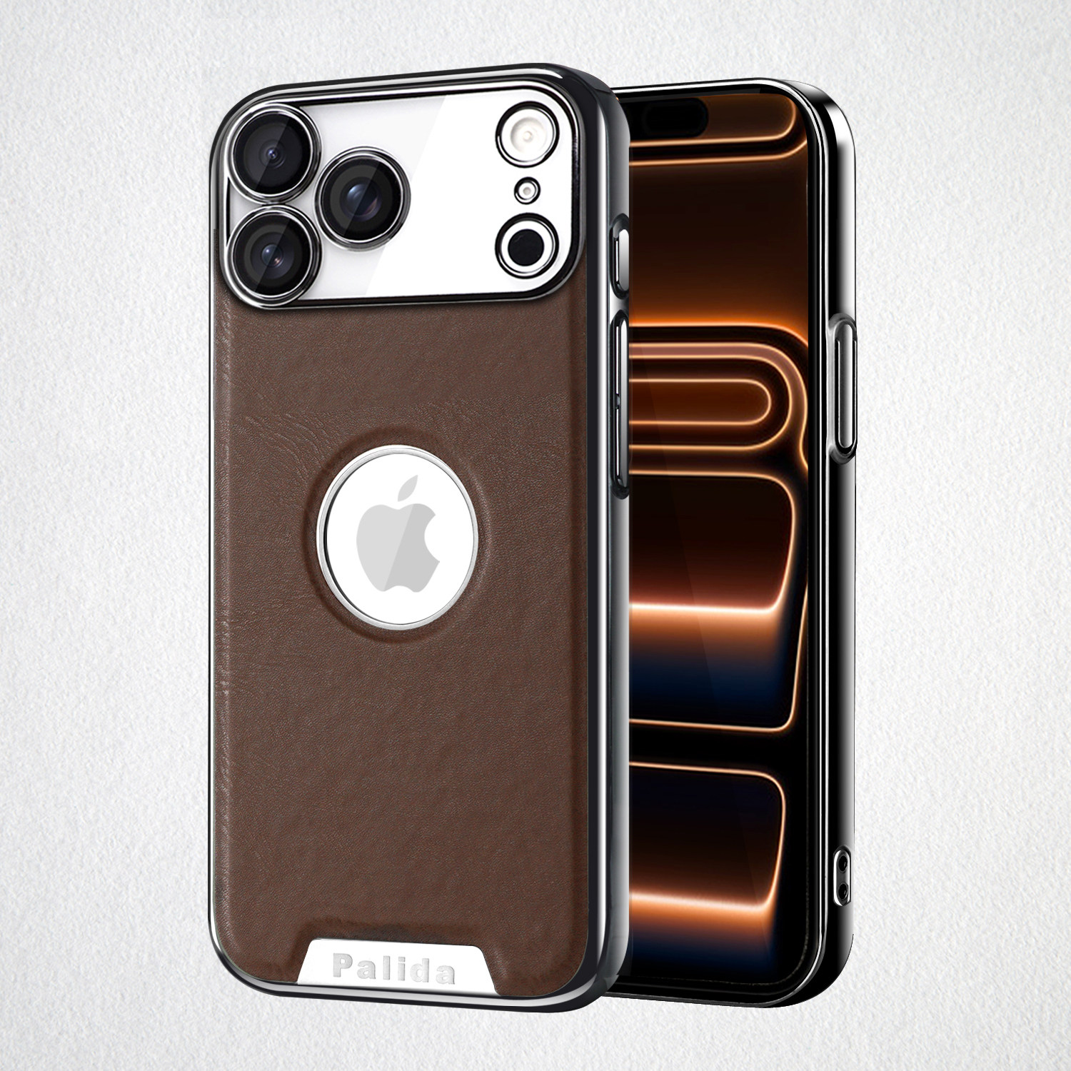 自带镜头膜适用苹果17promax手机后壳iPhone16真皮手感皮纹保护套13全包防摔超薄新款高档轻奢男女简约商务14