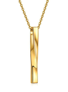 促销新品扭曲柱子配十字链条情人节情侣男士女士衣服饰品配件