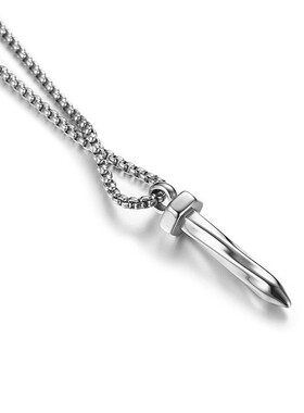 厂家直销ebay速卖通亚马逊货源钛钢不锈钢链条钉子项链吊坠饰品