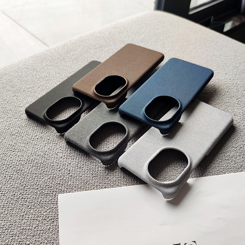 布艺适用华为nova14/13/12/pro/ultra手机壳大孔轻薄简约保护套半包织物硬壳防手汗防手汗