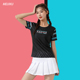 情侣羽毛球服套装 裙运动服速干网球乒乓球衣队服定制印字 男女短袖
