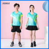 球衣乒乓球网球运动服定制夏 速干透气短袖 羽毛球服儿童男女款 套装