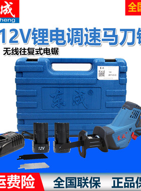东成12V锂电充电式调速马刀锯往复锯便携迷你电锯DCJF15A