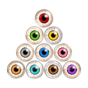 玩偶圆瞳孔眼睛定制动物仿真眼白带血丝眼球50对跨境热卖 新款 包邮