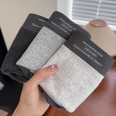 【下单立减50】格雷小平角内裤纯棉桑蚕丝加长裆中高_SH2