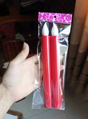 【下单立减50】春节喜庆电子蜡烛灯发光电池仿真蜡烛充电_WH