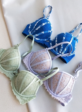 澳单bras 常青款蕾丝push up上托小集中侧收防下垂显胸大法式文胸