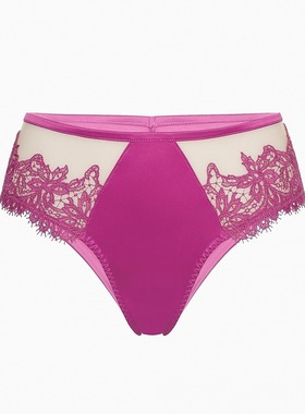 意单INCANTO丝质刺绣薄纱半包性感女内裤