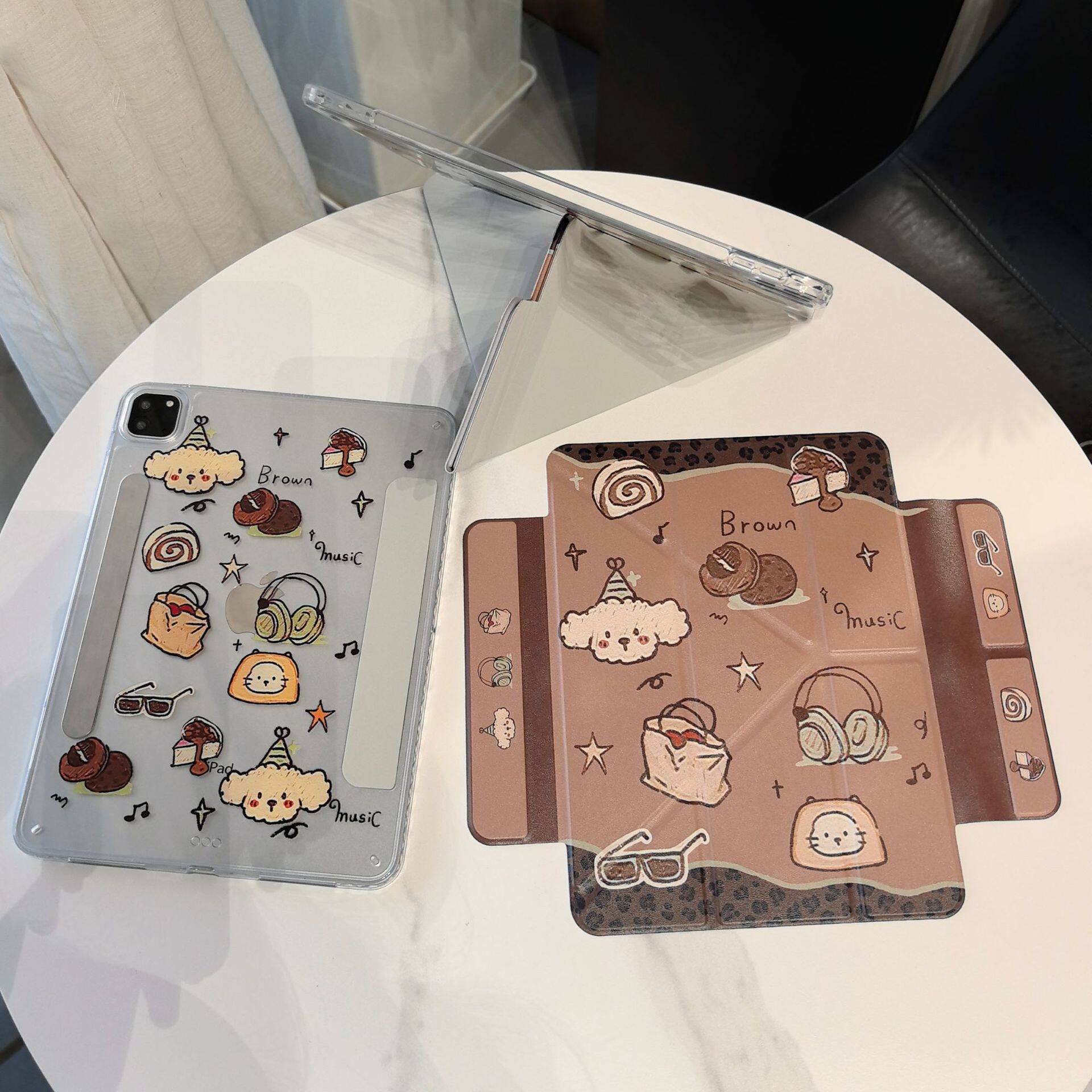 适用ippro保护套3+Y多折air7磁吸可拆分MINI平板皮套9/10代壳简约