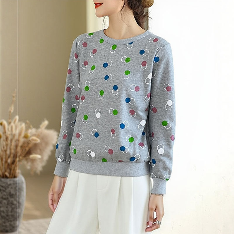 韩版长袖t恤女宽松设计感上衣