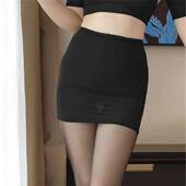 性感凉感半身裙冰丝半透明包臀超薄会所约会酒巴无内衬迷你打底裙