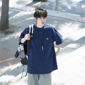 GOOZI tee 宽松抗菌凉感男生半袖 MADE260g重磅索罗娜短袖 T恤男夏季