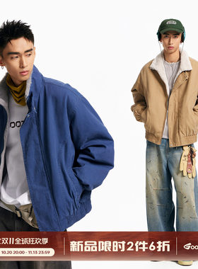 GOOZIMADE重工座山雕棉服外套男