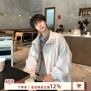 MADE 男生翻领工装 美式 春季 外套 飞行员夹克男春秋宽松男款 GOOZI