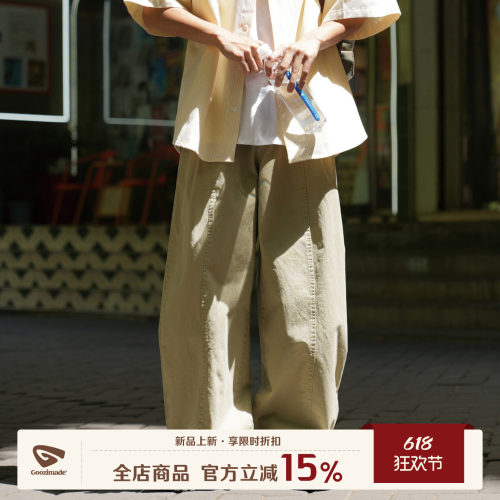 GOOZIMADE日系纯棉休闲裤男春