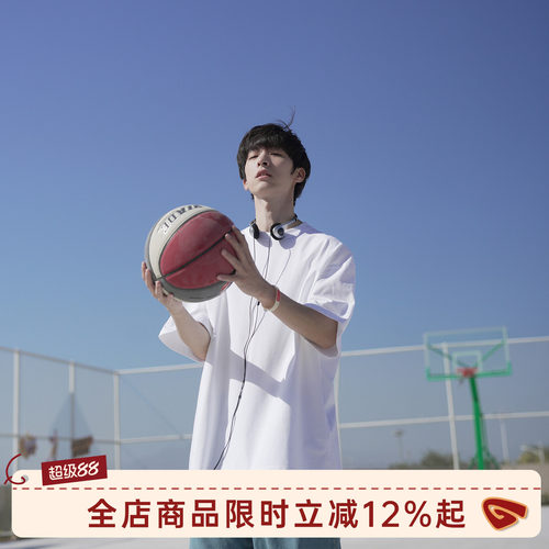 GOOZIMADE夏季纯色宽松短袖T恤