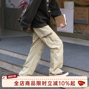 男春秋季 GOOZI MADE机能口袋工装 裤 子 直筒休闲纯棉宽松运动伐木裤