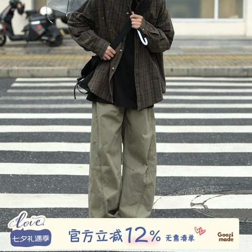 GOOZIMADE工装裤男日系男休闲裤
