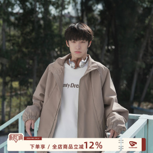 外套男春季 解构立领工装 短款 美式 GOOZI 户外男生廓形夹克衫 MADE
