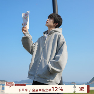 cleanfit连帽外套男款 卫衣男春秋2026新款 MADE420g重磅开衫 GOOZI