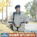 港仔文艺男420g重磅刺绣半拉链卫衣男秋冬美式 男生撞色polo领外套