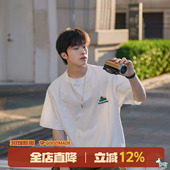 男款 GOOZI 日系男生夏日衣服索罗娜短袖 260g重磅T恤男夏季 MADE