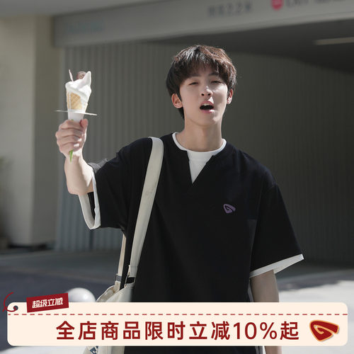 GOOZIMADE美式印花短袖T恤男夏